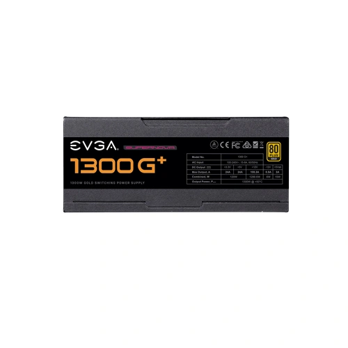EVGA SuperNova 1300 G Plus ATX 3.1 1300 Watt Gold Fully Modular SMPS