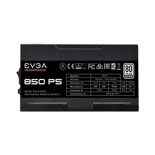 EVGA SuperNova 850 P5 Platinum 850 Watt Fully Modular SMPS