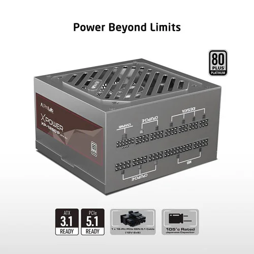ProLab Design XPower XP-1250P ATX 3.1 Platinum Fully Modular SMPS