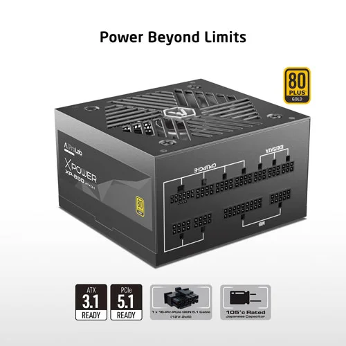 ProLab Design XPower XP-850 ATX 3.1 Gold Fully Modular SMPS