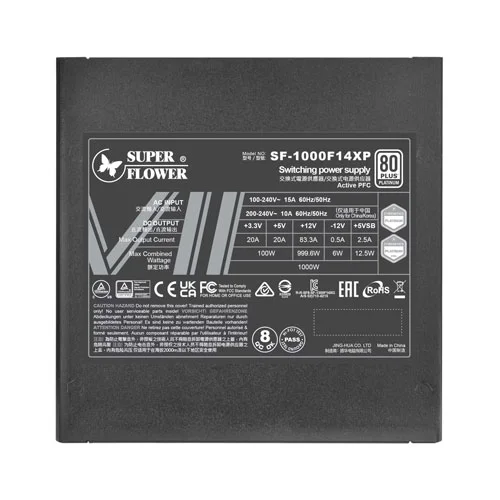 Super Flower Leadex VII 1000W Platinum Pro ATX 3.1 Modular SMPS