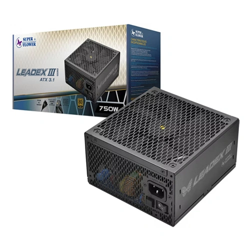 Super Flower Leadex III Gold 750W ATX 3.1 Fully Modular SMPS