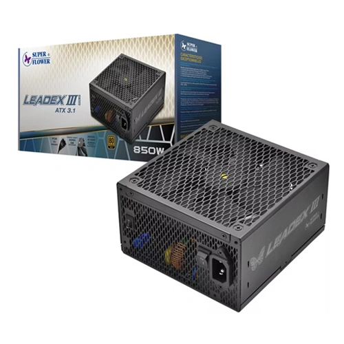 Super Flower Leadex III Gold 850W ATX3.1 Fully Modular SMPS