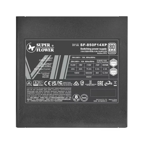 Super Flower Leadex VII 850W Platinum Pro ATX 3.1 Fully Modular SMPS