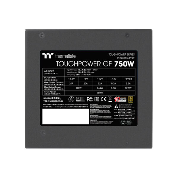 Thermaltake Toughpower GF 750 Watt Gold Fully Modular Smps