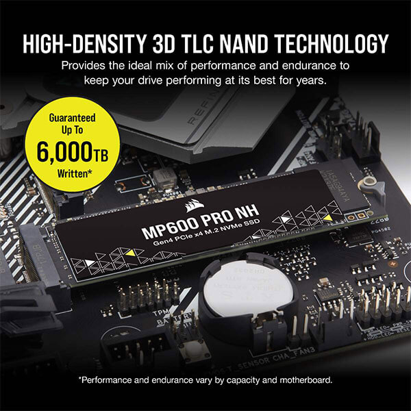 CORSAIR MP600 PRO NH 1TB M.2 NVMe Gen4 SSD