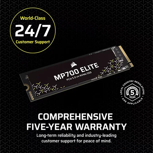 Corsair MP700 Elite 1TB NVMe Gen5 SSD