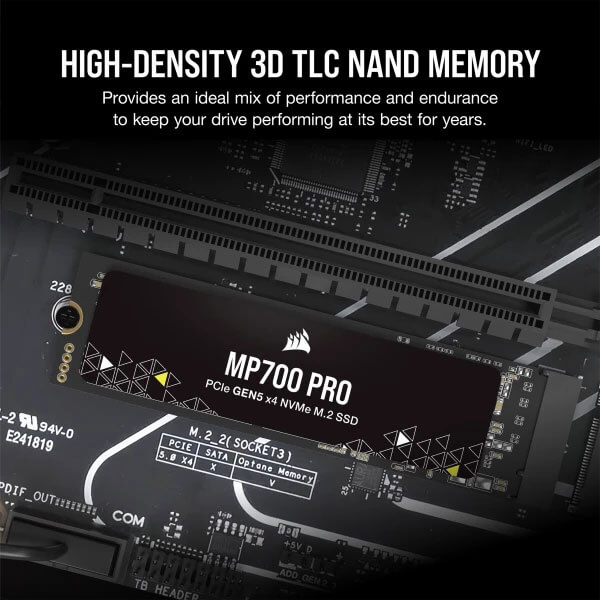Corsair MP700 PRO 1TB M.2 NVMe 2.0 Gen5 SSD