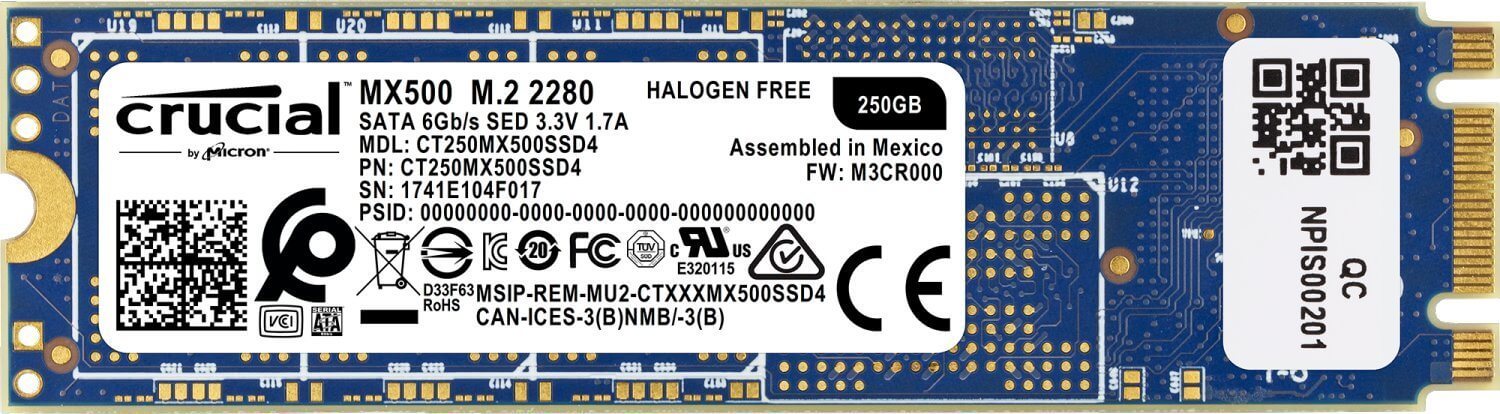 Buy Crucial MX500 250GB M.2 3D NAND (CT250MX500SSD4) at Best Price