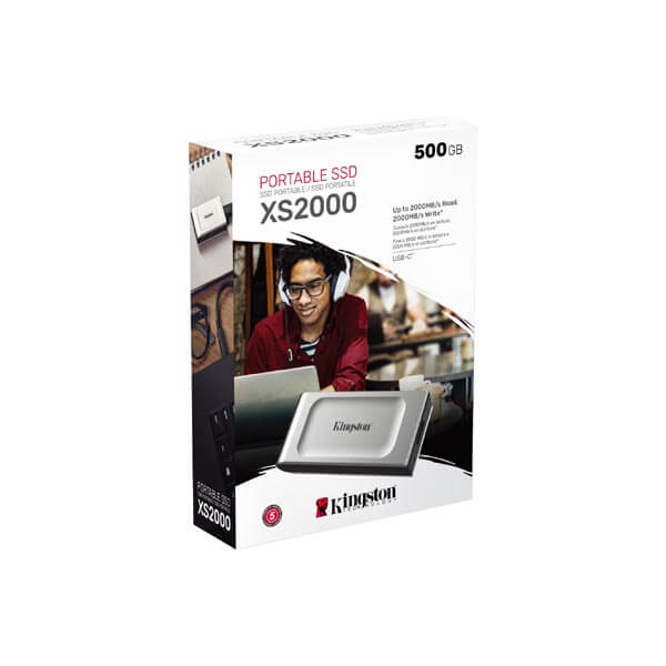Kingston XS2000 USB 3.2 Gen 2 500GB External SSD